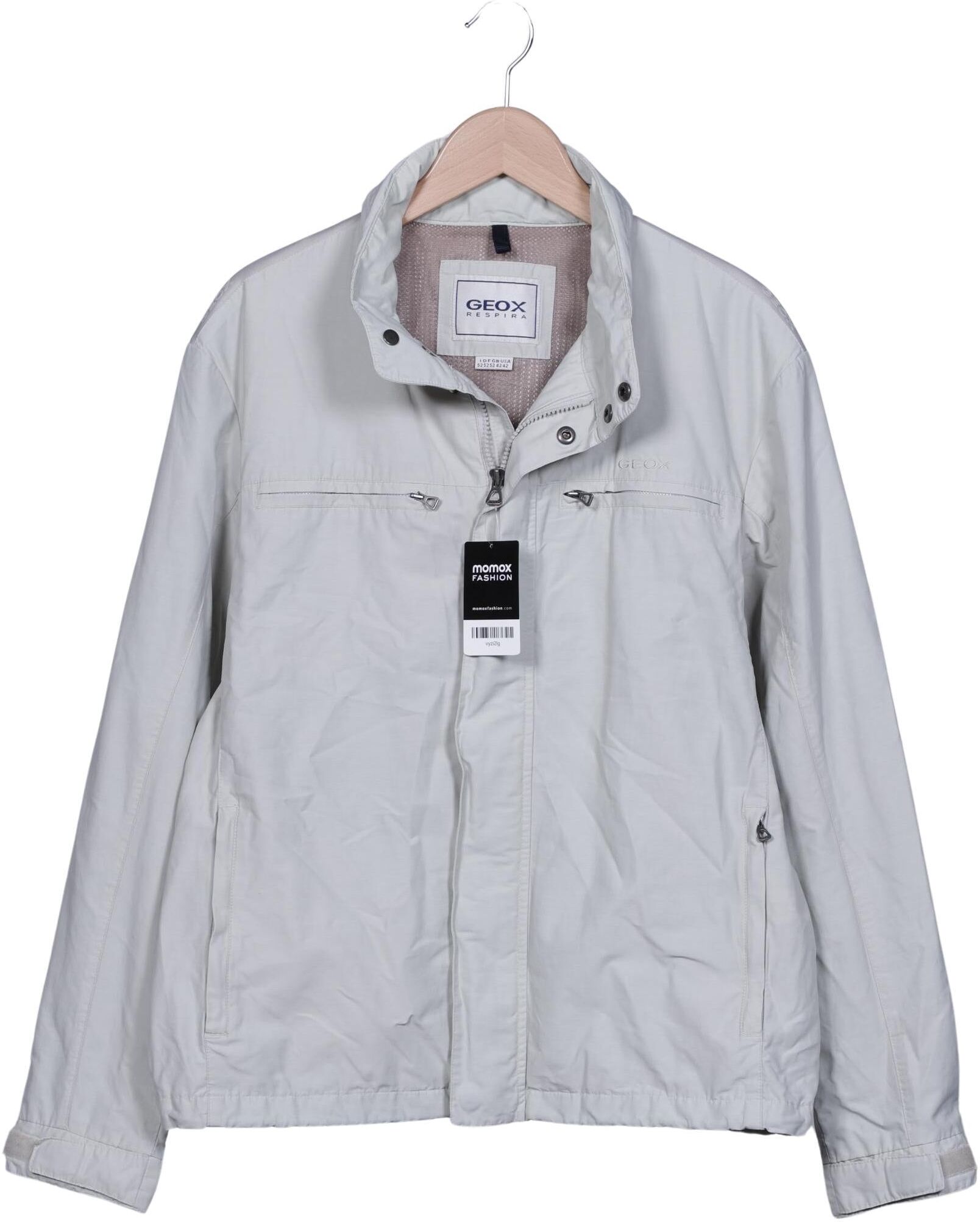 Geox Herren Jacke, Beige, Gr. EU 52, Baumwolle / Synthetik - Second Hand
