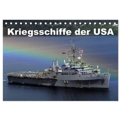 Kriegsschiffe der USA (Tischkalender 2027 DIN A5 quer), CALVENDO Monatskalender