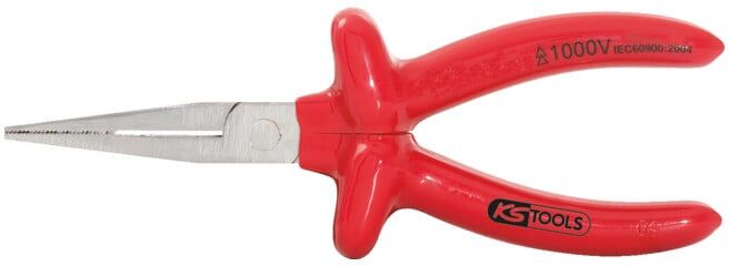 Pince plate à bec long 1000V, 160 mm ; KS Tools (117.1299)