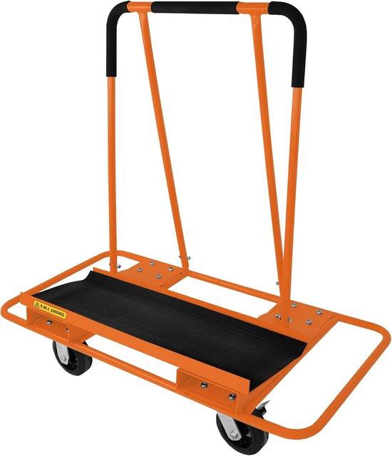Famanu Materialwagen für Gipsplatten und Plattenmaterialien - 1000 kg Tragkraft