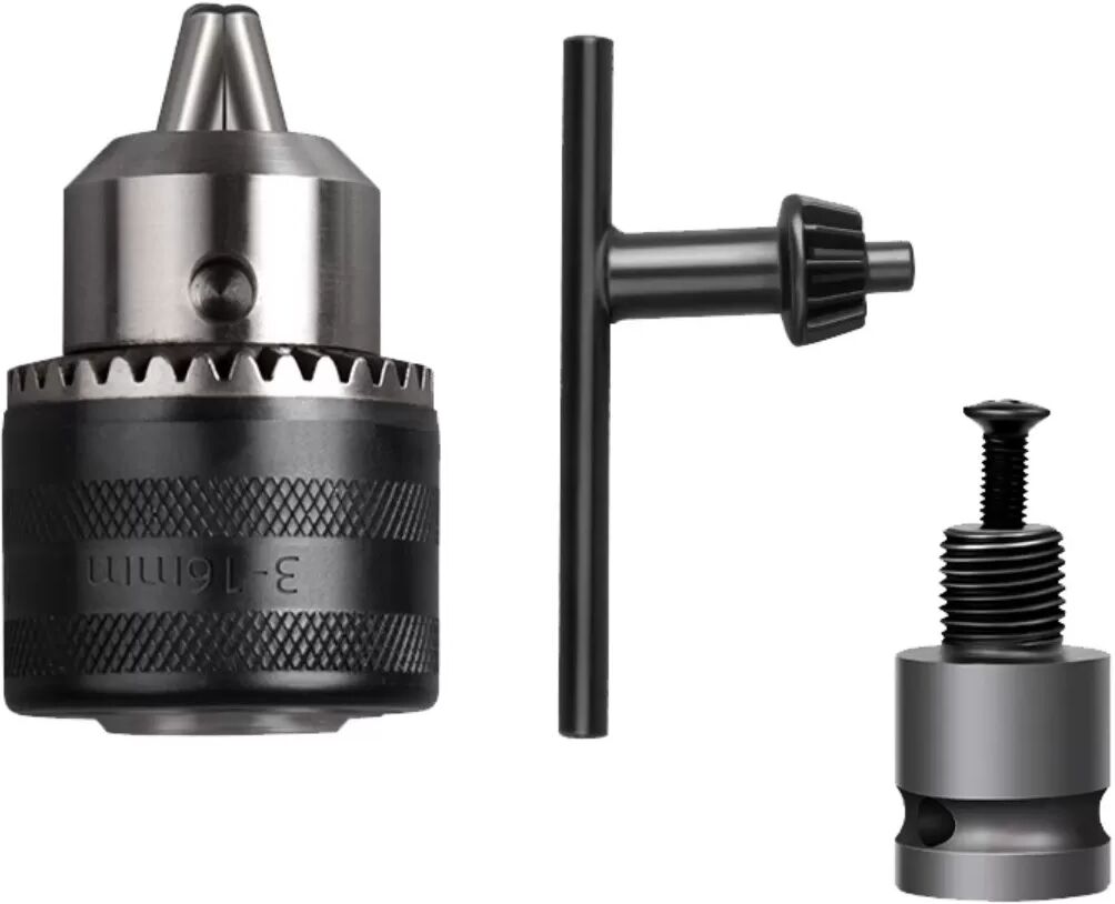 INF 1/2 inch zu 1/4 inch Sechskant-Adapter — Zinklegierung, 16mm, selbstverriegelnd mit Schlüssel