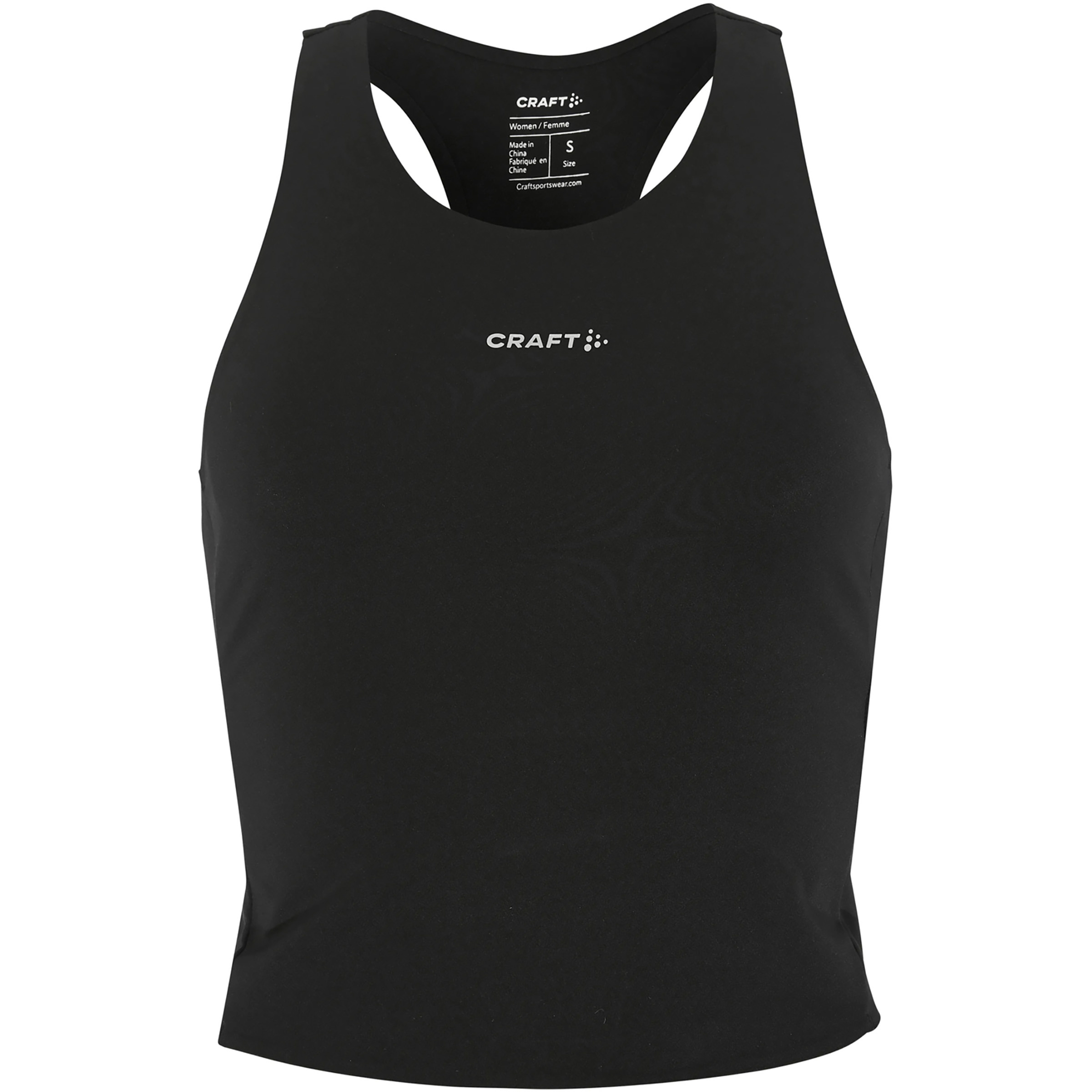 Craft Hypervent Cropped Pocket Top Damen Tanktops schwarz Größe L Laufen | Training & Fitness Elastisch