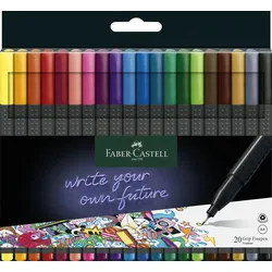 FABER-CASTELL Finepen Grip Fineliner 0.4 mm Mehrfarbig