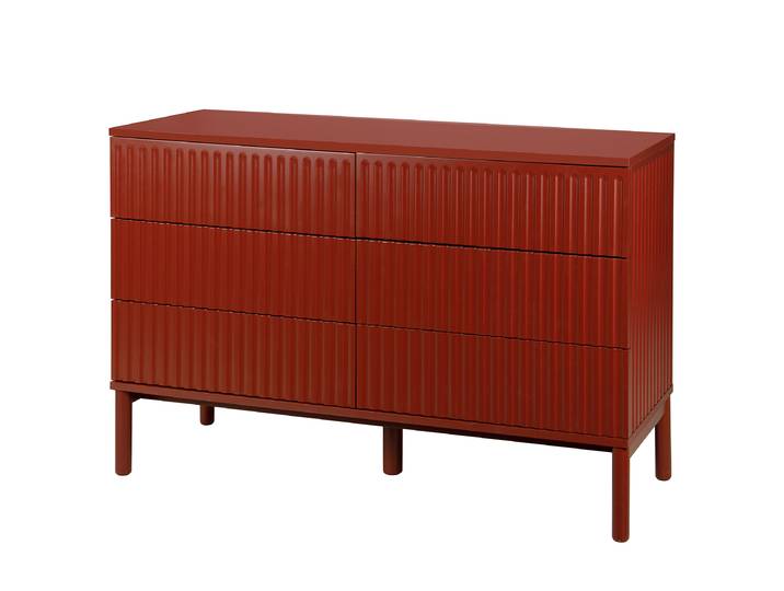 Commode 120cm Rouge/Rouge