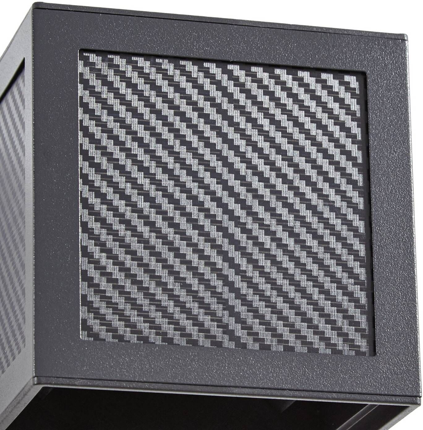 Prios LED-Solarwandleuchte Avvin, schwarz, Würfel, Sensor Avvin PRIOS, schwarz, Metall, Modern, Wandleuchte außen