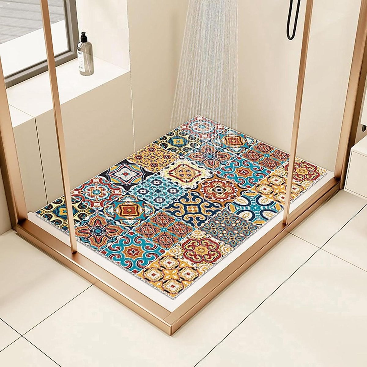 Antislip Douchemat Grijs 80 x 80 cm