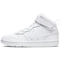 NIKE Court Borough Mid 2 Sneaker jüngere Kinder white/white-white 30