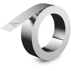DYMO Rhino Aluminium-Prägeetiketten | 12 mm x 3,65 m | Selbstklebend | Kompatibel mit dem Rhino M1011 Prägegerät | Wetterbeständig | Ideal für Heimwerker & Bauwesen | Hergestellt in Europa