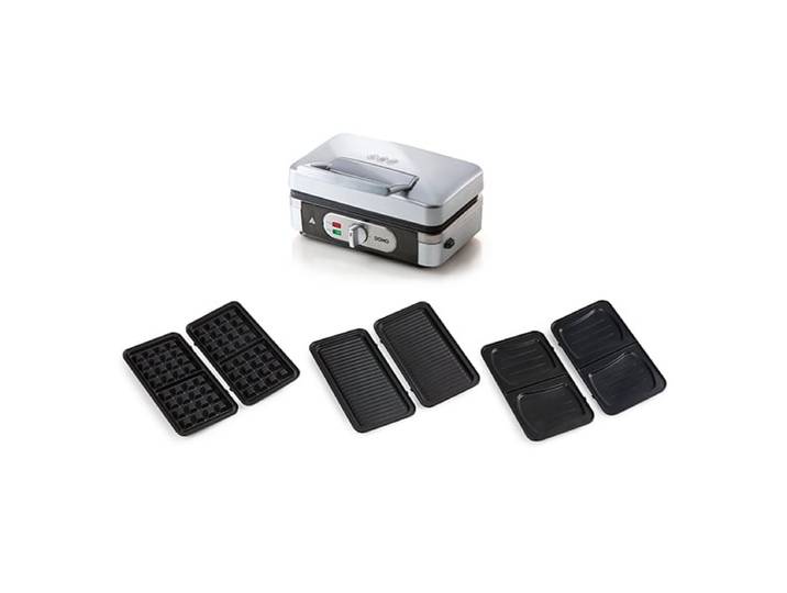 Appareil 3 en 1 grill, gaufrier et croque-monsieur 30 cm 1000 W DO9136C Domo