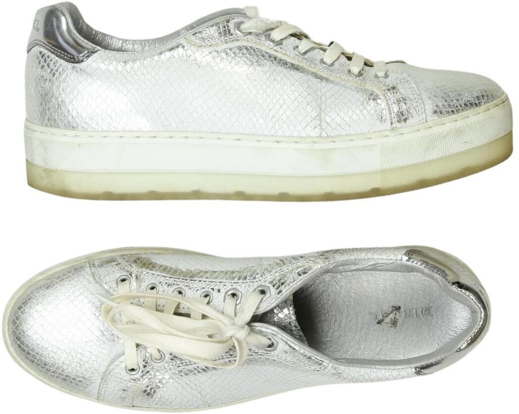 Diesel Damen Halbschuh, Silber, Gr. EU 40, kein / Etikett - Second Hand