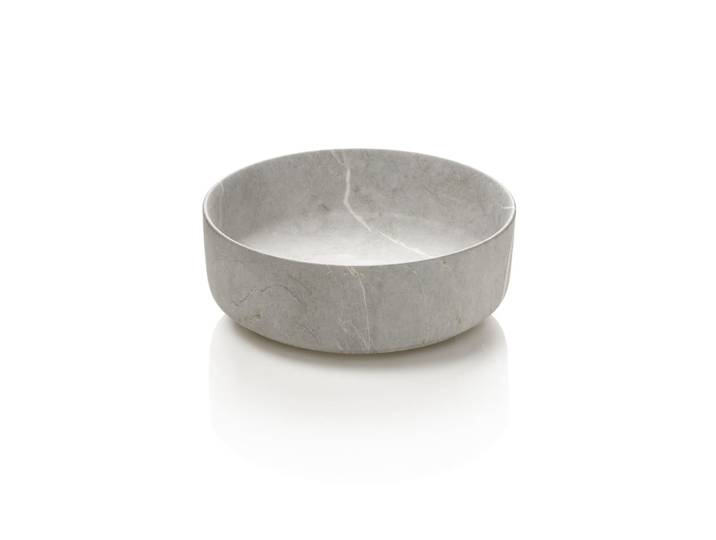Lavabo à poser gris en céramique