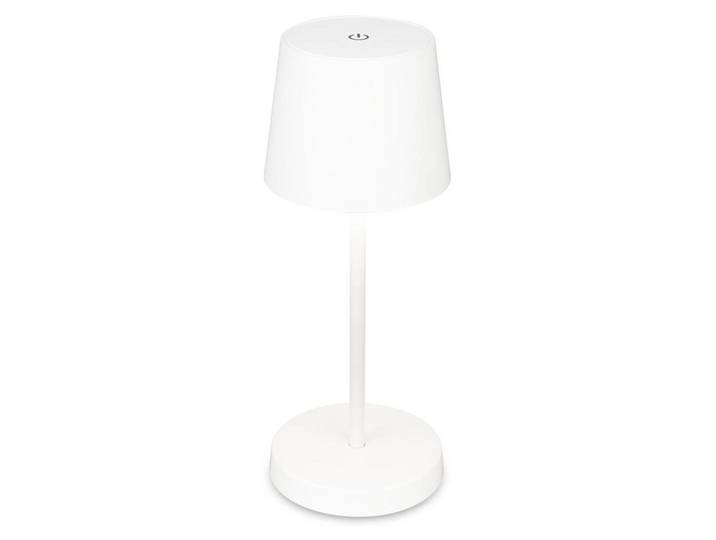 Briloner Boja LED Tischlampe kabellos IP44, Dimmbar, Touch, Kabellos, Spritzwasserschutz, weiß, Ø10,5 x 26 cm
