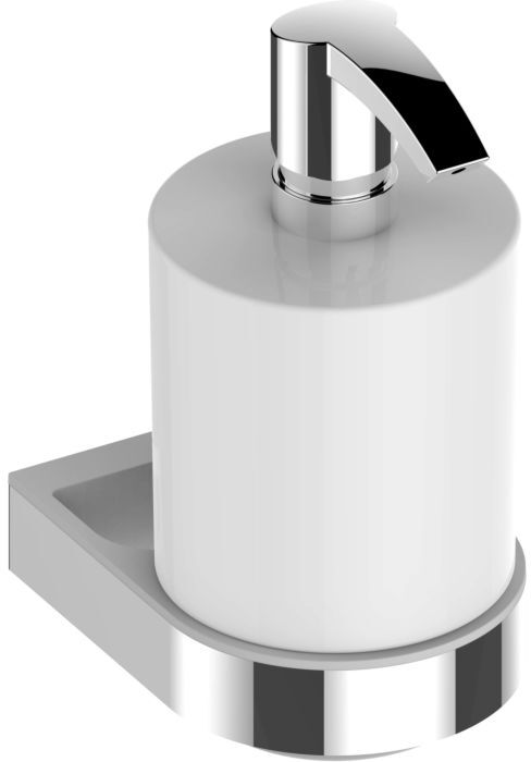 Keuco Smart.2 Seifenspender 14752010100 chrom, mit Halter und Pumpe, Kunststoff