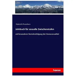 Jahrbuch für sexuelle Zwischenstufen, Fachbücher von Anonym