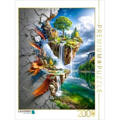 CALVENDO Puzzle Zwischen Fels und Fantasie | 2000 Teile Lege-Größe 90x67cm Foto-Puzzle für glückliche Stunden