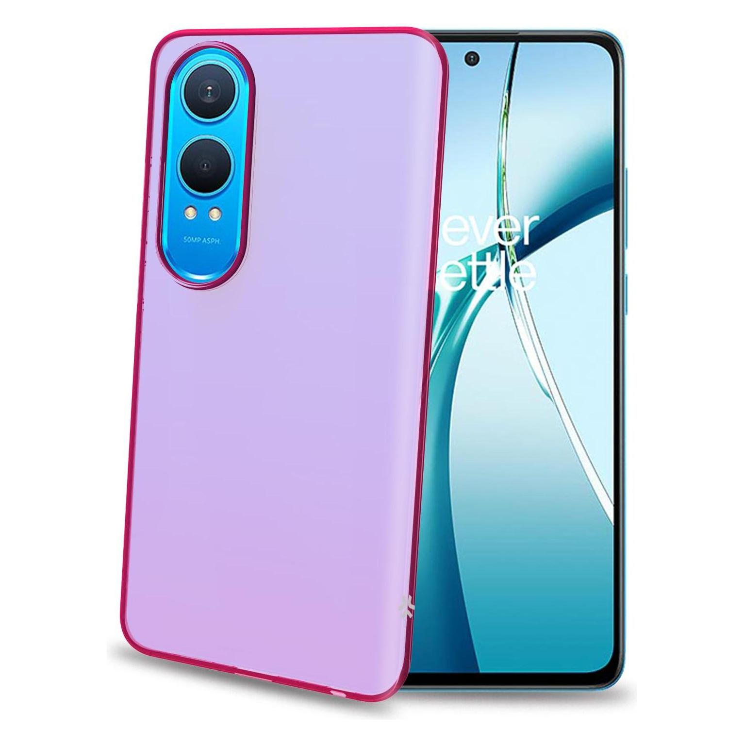 Celly Gelskin Cover Rosa Trasparente für OnePlus (Oneplus Nord CE 4) (GELSKIN1125PK)