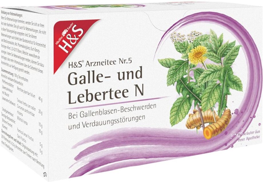 H&s Galle- und Lebertee N Filterbeutel 20X2.0g