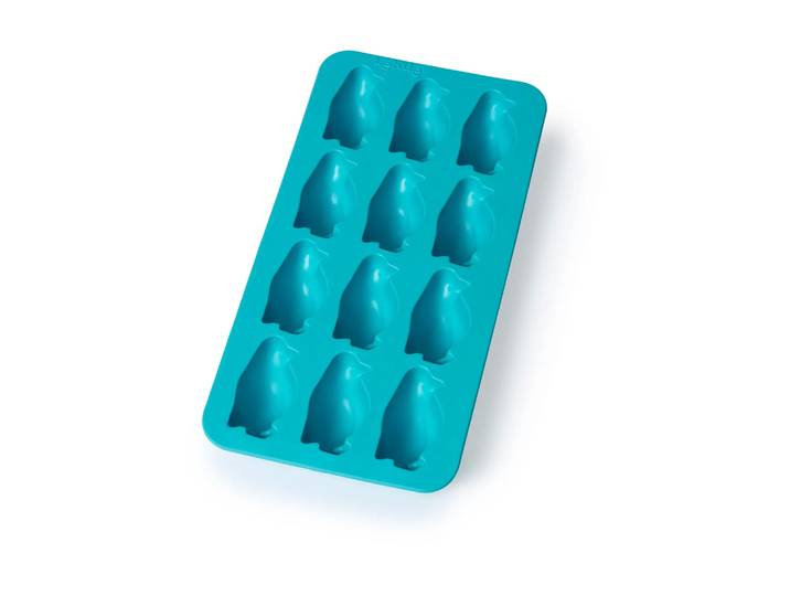 Lékué Moule à glaçons avec couvercle turquoise Lékué Pingouin