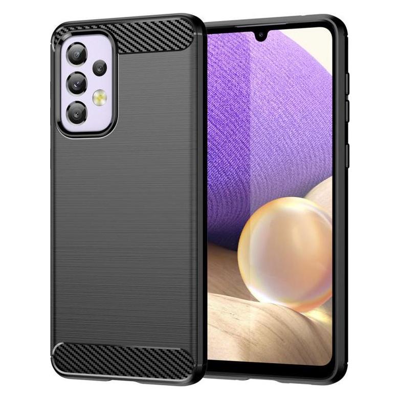 Techsuit - Carbon Silicone - Samsung Galaxy A32 5G - Black (Samsung Galaxy A32 5G) (56338138)