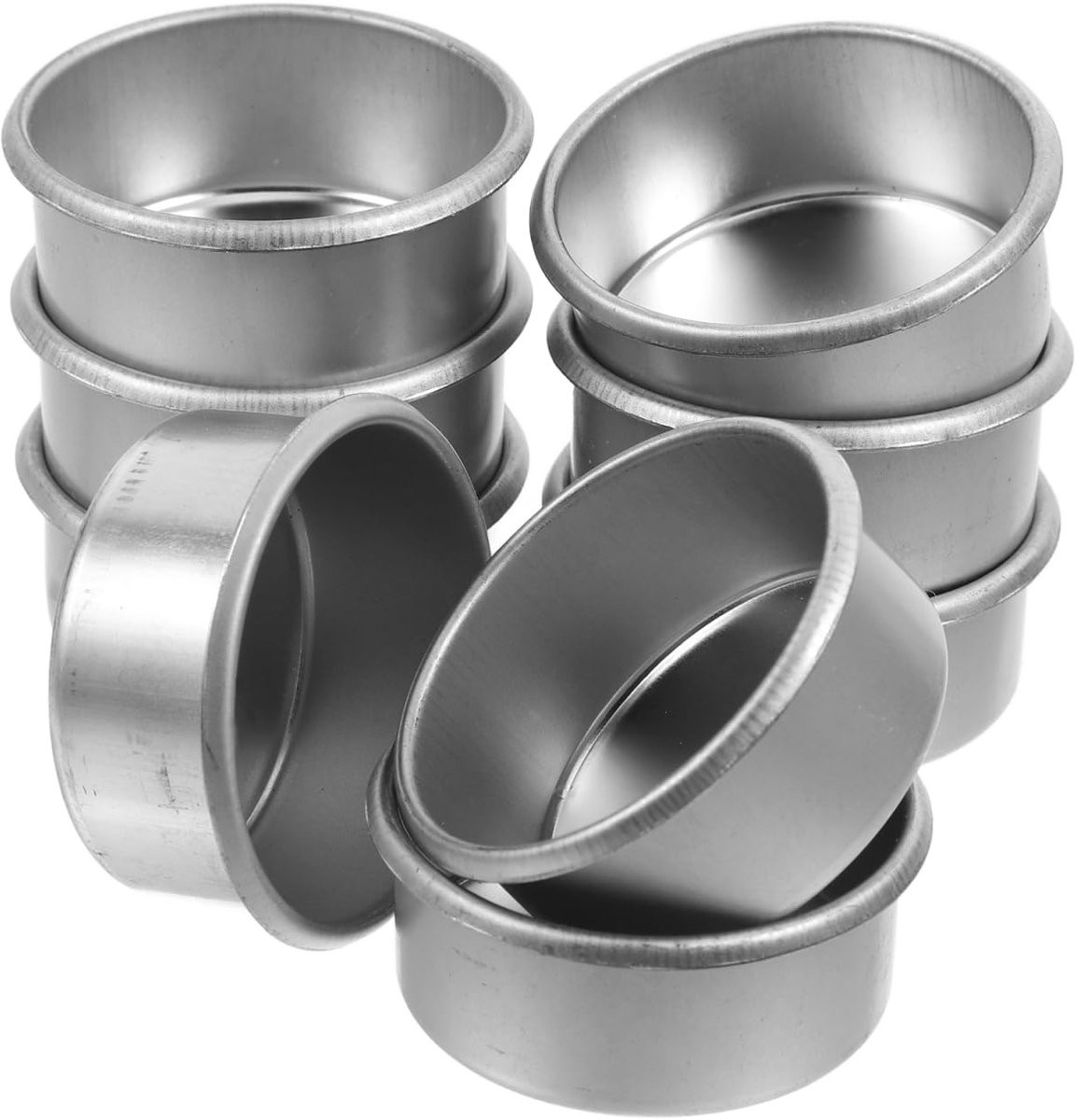 Ibenzoa Metalen zilverkleurige theelichthouders