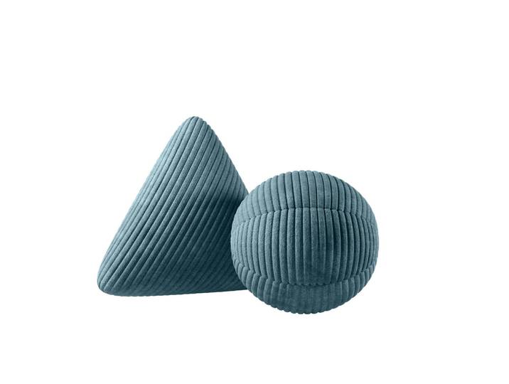 Zierkissen Set Globe-Nook aus Cord - Vintage Blau - Cord - Luxusbetten24