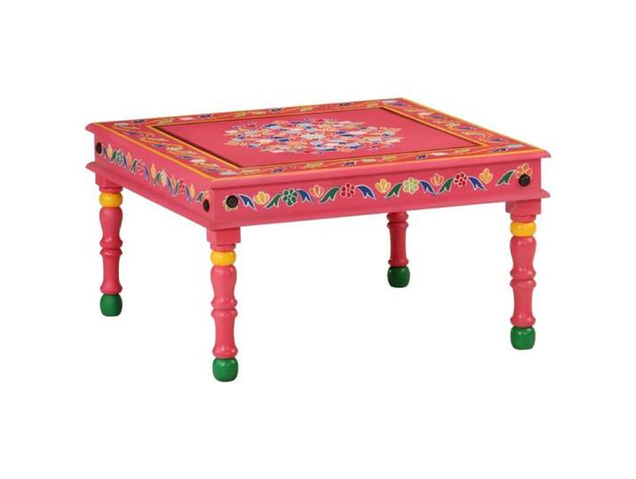 Table Basse en Bois de Manguier Massif et Fer Design Moderne