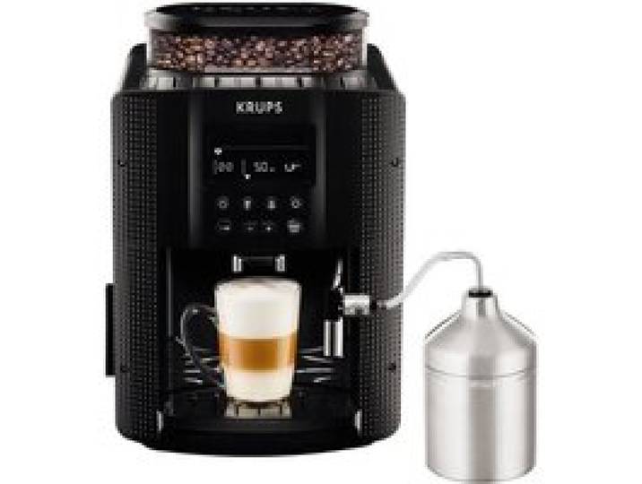 KRUPS EA816031 Machine espresso Essential Full Auto avec broyeur - Ecran LCD - Mousseur à lait intégré - Noire