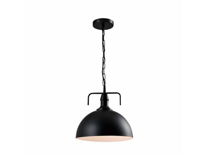 QUVIO Hanglamp industrieel - Fabriekslamp - D 30 cm - Zwart