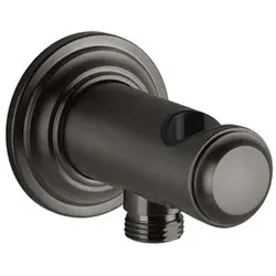 Gessi Venti20 Wandanschlussbogen mit Brausehalter, 1/2 Anschluss, Wandmontage, 65161707, Farbe: PVD