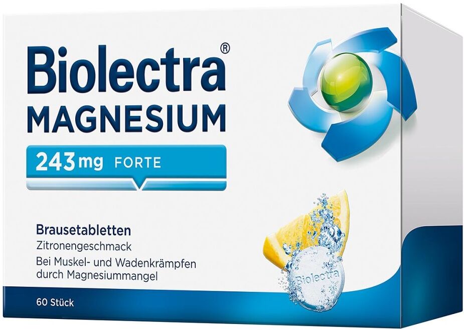 Biolectra Magnesium 243 forte Zitrone Brausetabletten