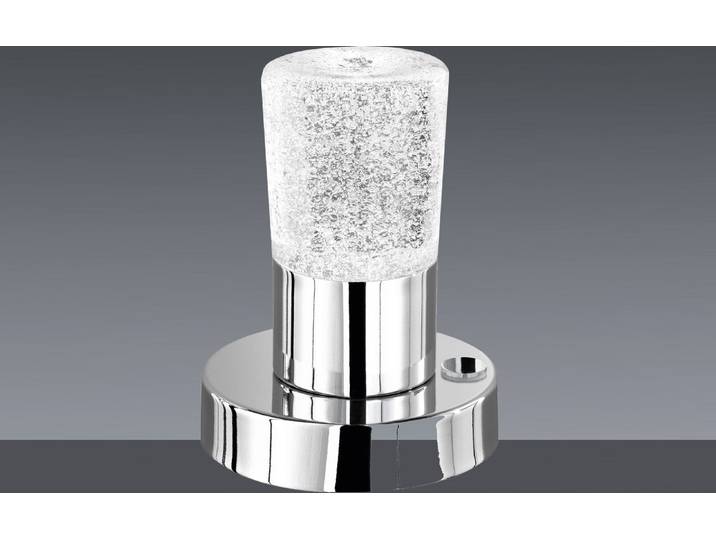 Trio Leuchten LED Tischleuchte Cristo 529690100, Metall Chrom, Glas kristall, in
