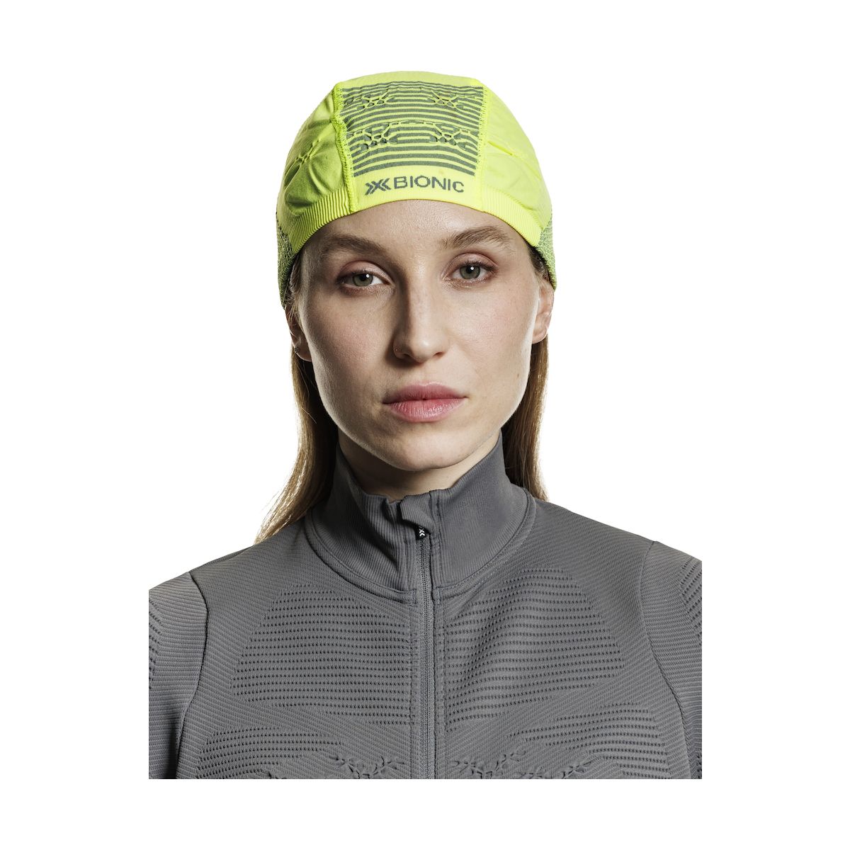 X-Bionic Helmet Cap hi vis yellow/grey (Y020) S/M AC-YA03W24U-Y020-1