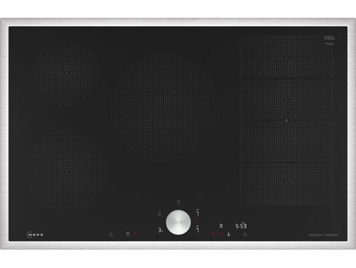 Neff N 90, Induktionskochfeld, 80 cm, Schwarz, Mit Rahmen aufliegend, T68STV4M0