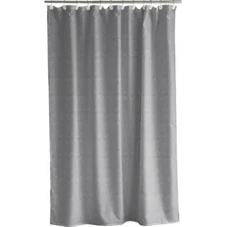 Chambray Duschvorhang 180 x 200 cm grau