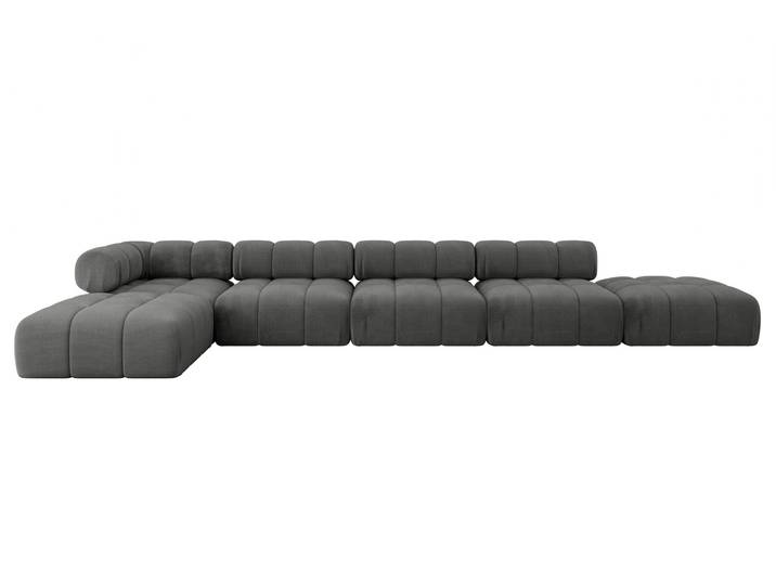 Ecksofa Kerru-L3 Dunkelgrau - Monolith 92