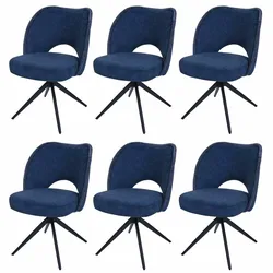ESSZIMMERSTUHL Blau 6er-Set