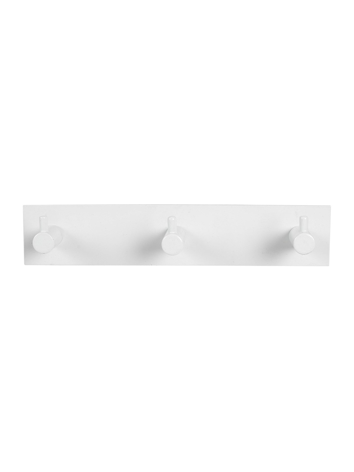 Home>it Coat rack with 3 pegs - white