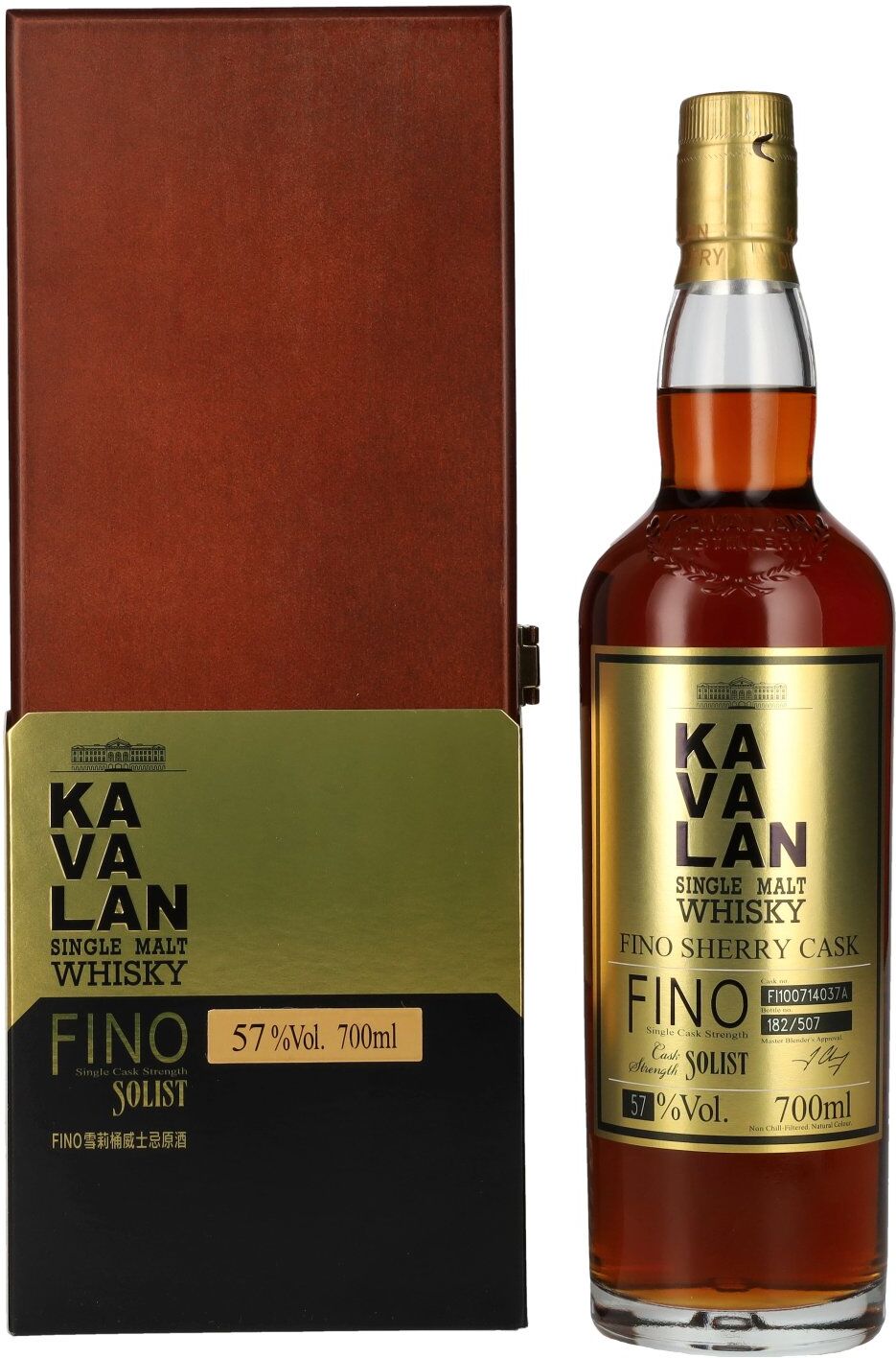 Kavalan Whisky Kavalan SOLIST Fino Sherry Cask 57% Vol. 0,7l in Holzkiste