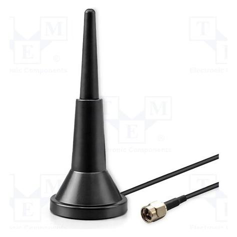 Qoltec Antena 4G LTE z podstaw magnetyczn| 5dBi| dooklna| wewntrzna| 600-2700 MHz| SMA (4G) (Qoltec)