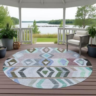 Addison Rugs Machine Washable Indoor/ Outdoor Global Bremen Chantille Rug