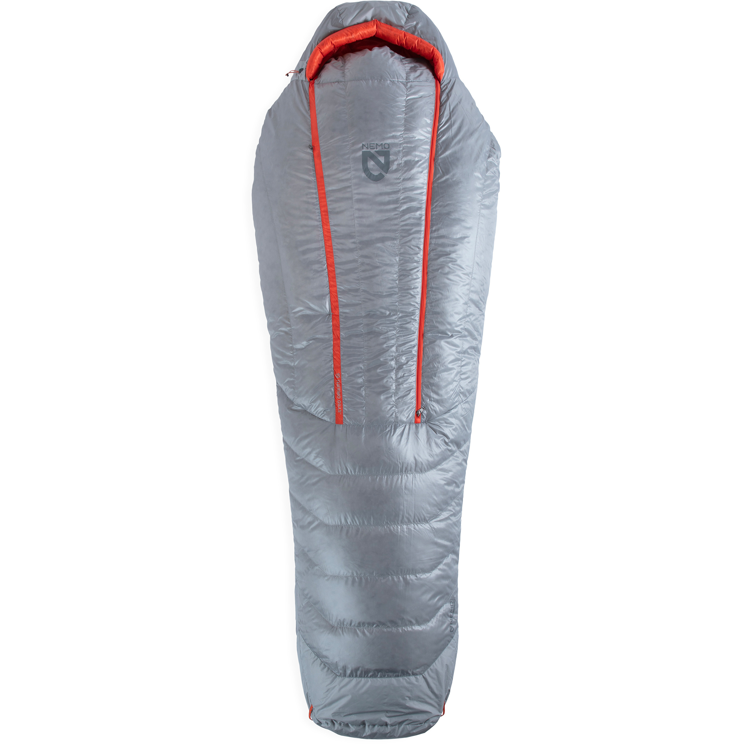 Nemo Equipment Coda 25/35 Schlafsack Daunenschlafsäcke grau Größe max. 183cm Trekking Wasserabweisend