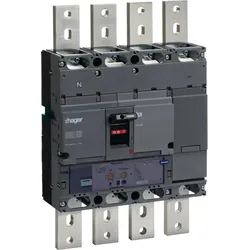 Hager HNE971H Leistungsschalter Baugröße h1000 4polig 50kA 1000A elektronischer Einstell. LSI