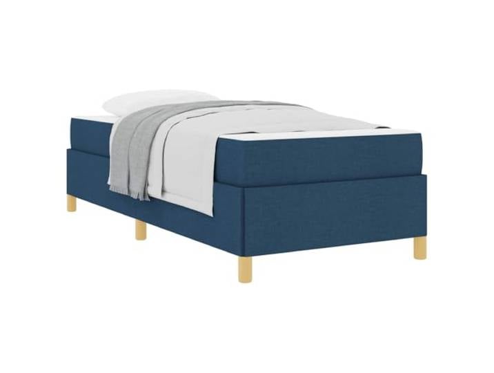 PUGYNBK Blaues Bett, 90 x 200 cm, Stoff und Holz Mit mittlerer Festigkeit, integrierte Aufbewahrung, einfache Montage, rechteckiges Design