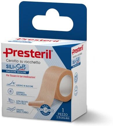 Corman Presteril 1 Cerotto Su Rocchetto Sili-Soft Skin 2,5 Cm X 4 M
