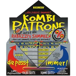 Online, Ersatzpatronen + Tintenfass, Kombi-Tintenpatrone (Blau, 5 Stk.)