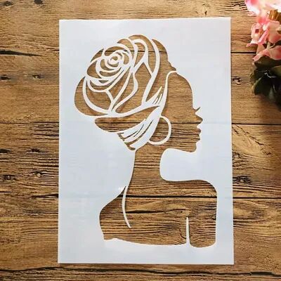 Handpicked Choices African Beauty Lady Stencil For Wall Painting Scrapbook And DIY Art Template k