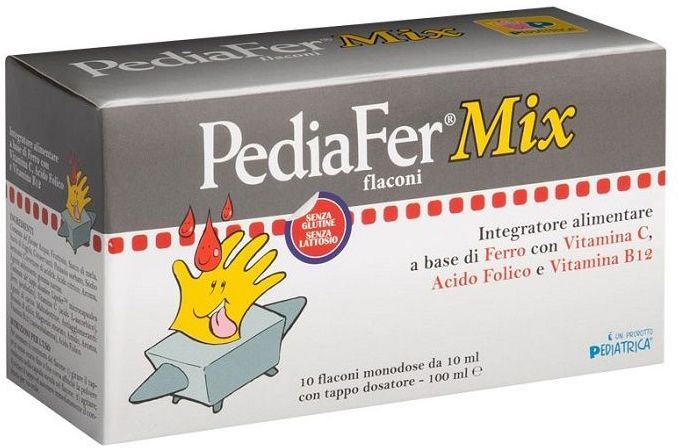 PEDIATRICA Srl PediaFer Mix, 10 Flaconi