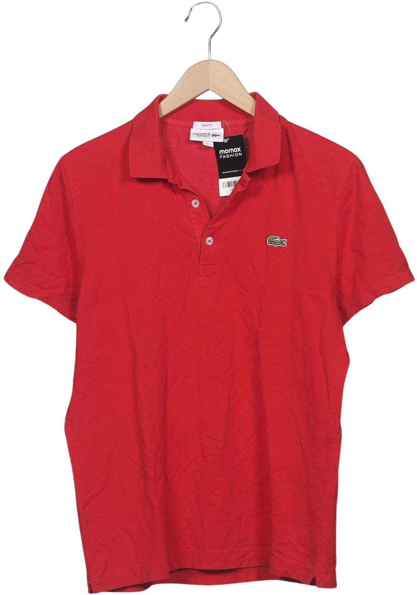 Lacoste Sport Herren Poloshirt, Rot, Gr. L, Baumwolle - Second Hand