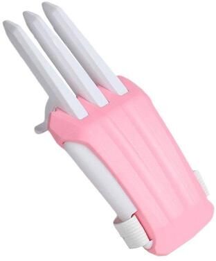 Snug & Styled Radish Wolf Claw Retractable Catapult Stress Relief Toy For Kids Interactive Play pink