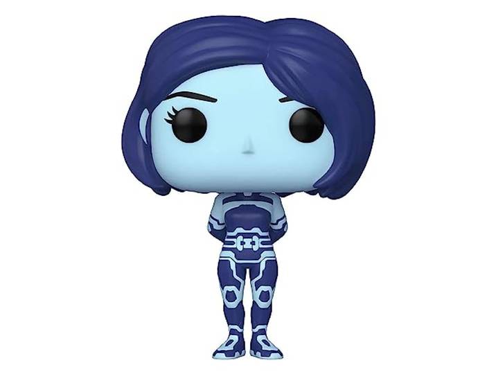 Funko POP!: Halo Infinite The Weapon #026 Glow in The Dark Exclusieve Vinyl Figuurbeschermer en doos omvatten, blauw, klein 9,8 cm